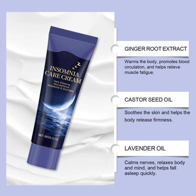 Крем для сна с ароматом лаванды, средство от бессонницы, снятия стресса, снотворное, натуральные ингредиенты, успокаивают настроение, улучшают качество сна, дорожная упаковка, мазь для отдыха
