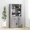 VidaXL Highboard Sonoma Grey Engineered Wood 3185381