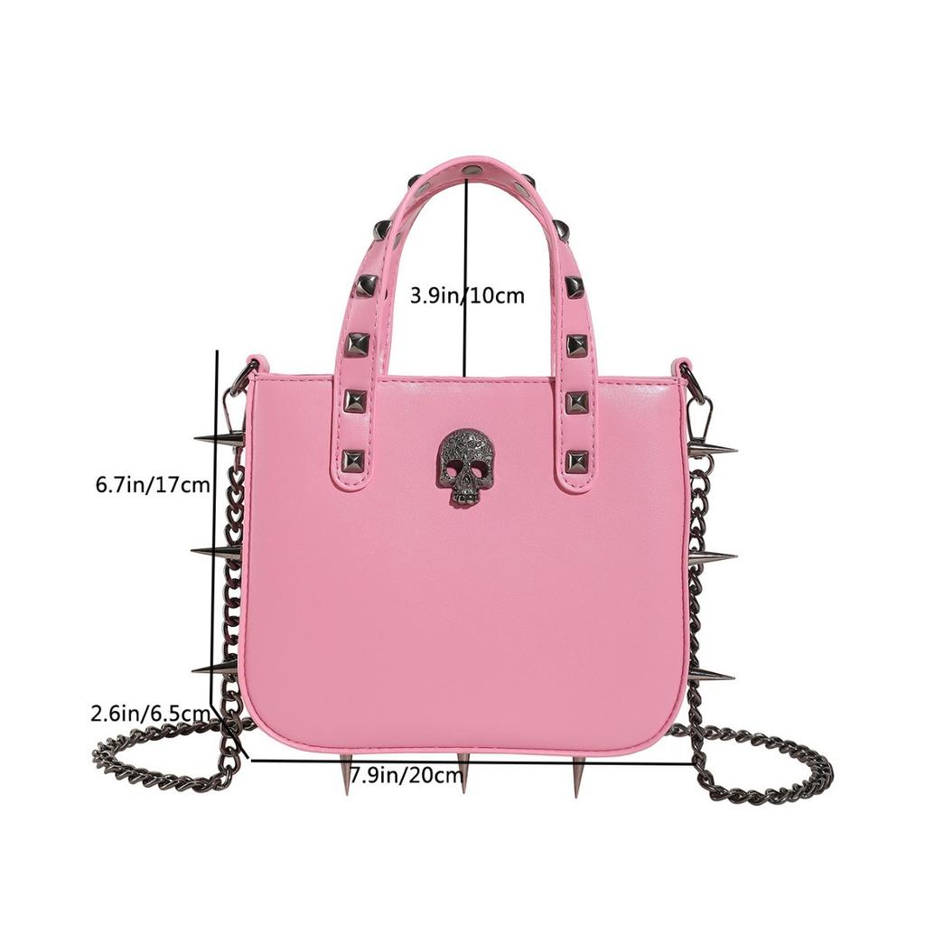 Забавная индивидуальная сумка трендовая модная сумка Willow Nail Chain Bag Cross Skull на одно плечо женская сумка через плечо