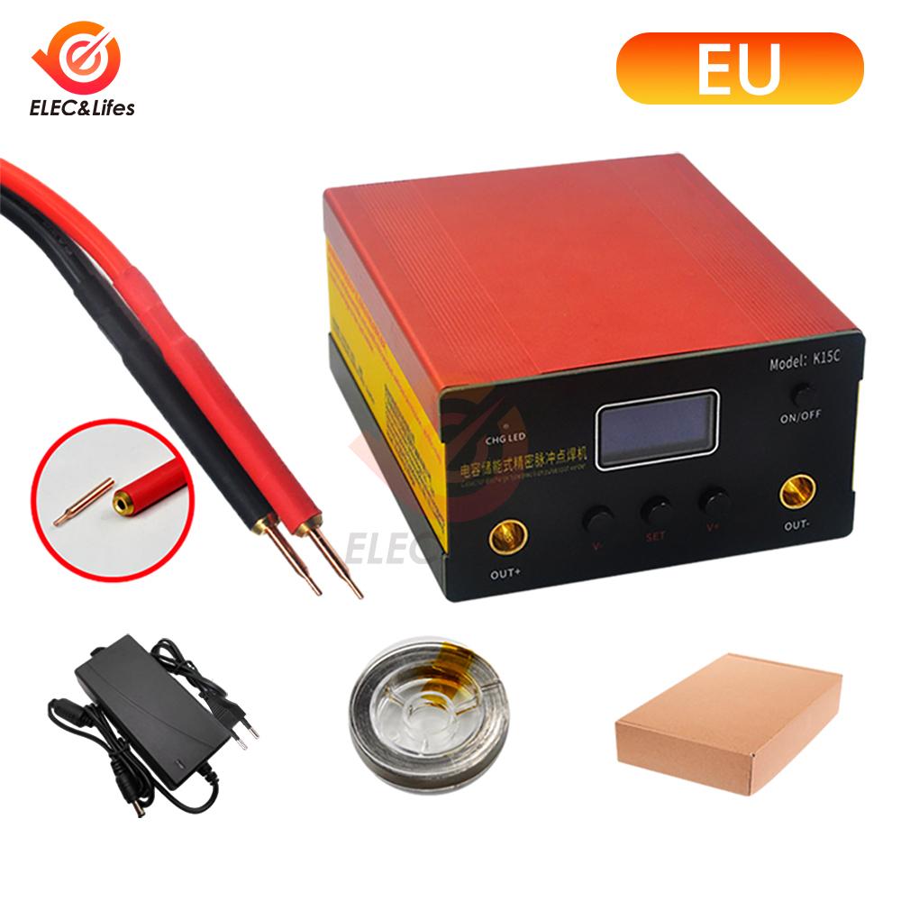 Portable Spot Welder DIY Handheld Spot Welding Machine 1-11ms Pulse Energy Storage Spot Welding for 18611 Lithium Battery
