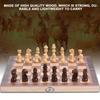 3in1 Portable Wooden Chessboard Folding Board Chess Game For Party Family Activities (29*29cm)