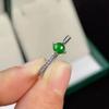 Новинка  Кольца с инкрустацией натуральным аном и нефритово-зелеными бусинами для женщин, классический стиль, для вечеринок, изысканные украшения, открывающиеся, регулируемые