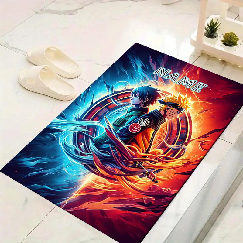 Custom 1Pc Naruto Fire Determination Rug Office Carpet Indoor Outdoor Entrance Doormat Nonslip Soft And Comfortable Living Room D2915191