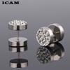 Панк Хип-Хоп Рок Круглые Цветные Серьги-Гвоздики Гантели из Нержавеющей Стали с Кристаллами CZ Серьги Бижутерия для Женщин Мужчин Подарки