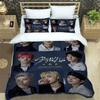 Kpop S-Stray-K-Kids Принт Комплекты Постельного Белья Изысканный Набор Постельных Принадлежностей Пододеяльник Комплект Одеяла Комплект Постельного Белья Роскошный Подарок на День Рождения