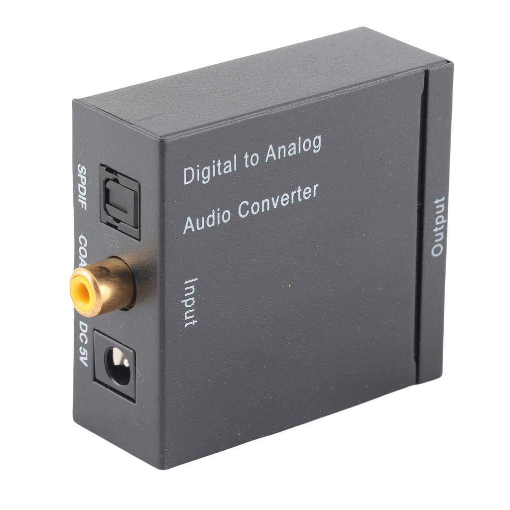 Digital to Analog Sound Converter Professional Noise Reduction Distortionless Digital Sound Adapter for Home Theatre
