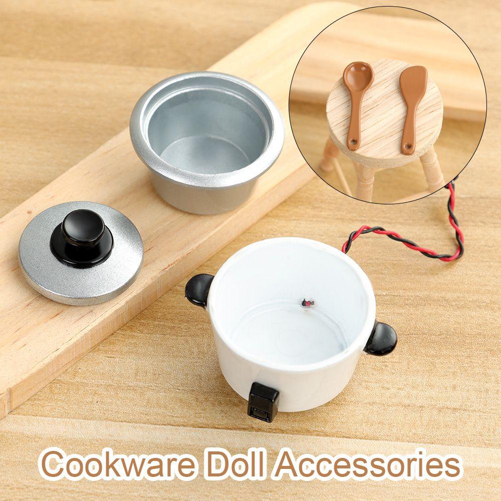 Furniture Spoon Pot Simulation Miniature Cookware Cookware Doll Accessories Mini Cutlery Set
