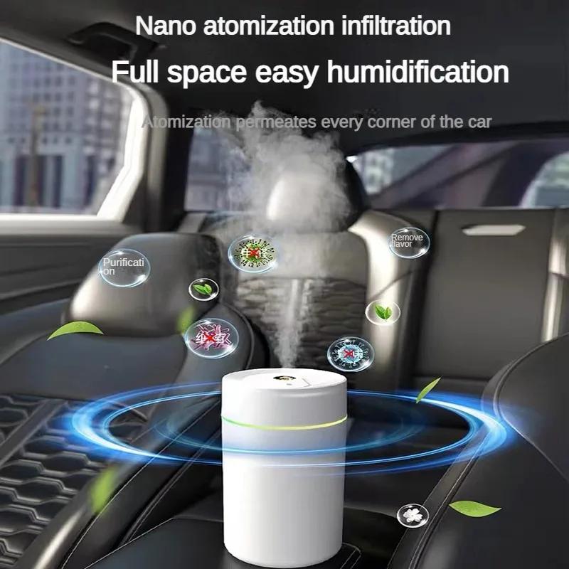 Автомобильный диффузор Starry Zenithcar, перезаряжаемый через USB увлажнитель, проекция яркого неба, лампа звездного неба, атмосферный светильник, автомобильный диффузор