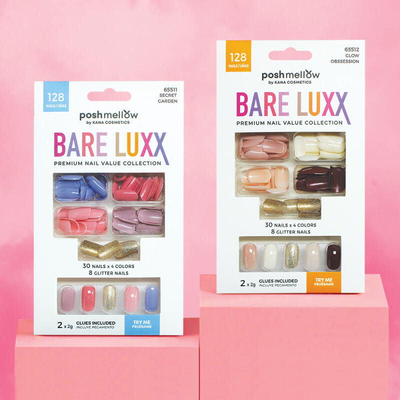 BARE LUXX 128 Накладные ногти (2 типа, выберите 1)