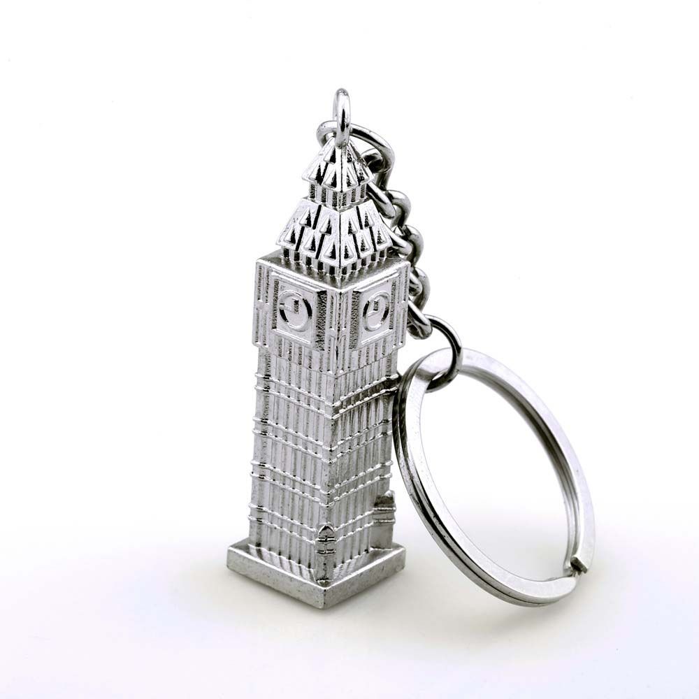 British Travel Souvenir Unisex Men Big Ben Clock Gifts Key Holder Metal Keychain Key Ring