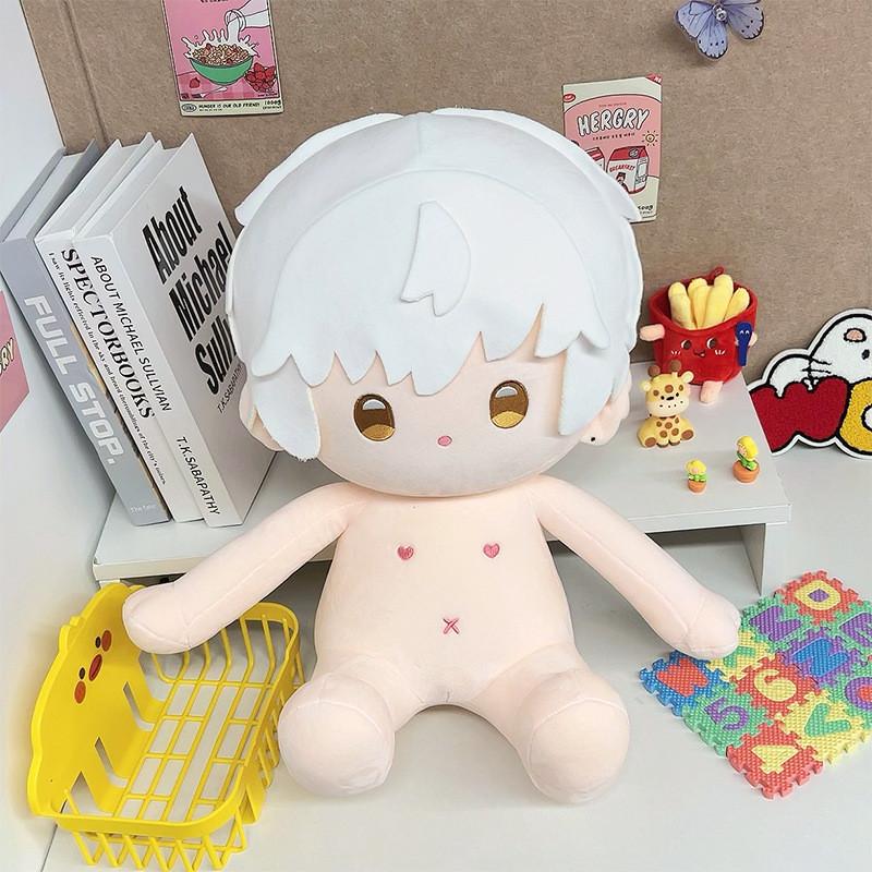 And Light Night Evan Charlie Doll Sitting Posture Naked Plush Toy Fans Gift 40cm