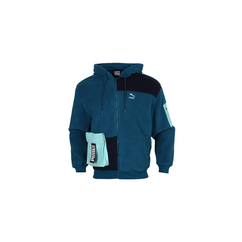 Puma Мужская куртка с капюшоном в стиле ретро, цифровая синяя 530711-36