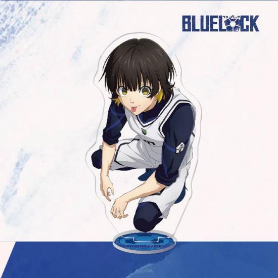 Модель подставки с синим замком, брелок для ключей Isagi Yoichi Bachira Meguru Kira Ryosuke Chigiri Hyoma, украшение для стоящего знака