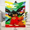 Bing's Colorful Adventure Blanket Warmthful Decor Suitable for Chair Picnics Bed Four Seasons Multipurpose Modern