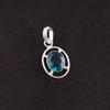 Friendship Day Deal Apatite Gemstone 925 Silver Throat Chakra Pendant Jewelry PP-6-11