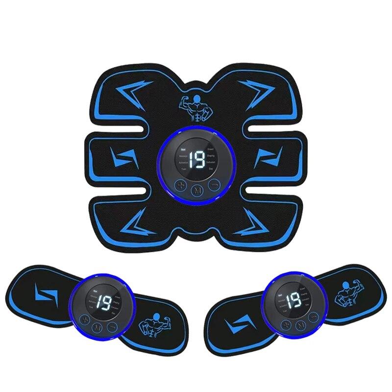 USB Rechargeable Muscle Massager Pad Wireless Body Arm Trainer Abdominal Sports Fitness Slimming Massager