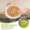 1Pcs Fold Drain Basket Fruit And Vegetable General Kitchen Leftover Sink Strainer Sink Triangular Plastic Water Filter Rack
