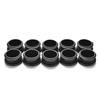 10X Black Plastic Blanking End Caps Cap Insert Plugs Bung For Round Pipe Tube