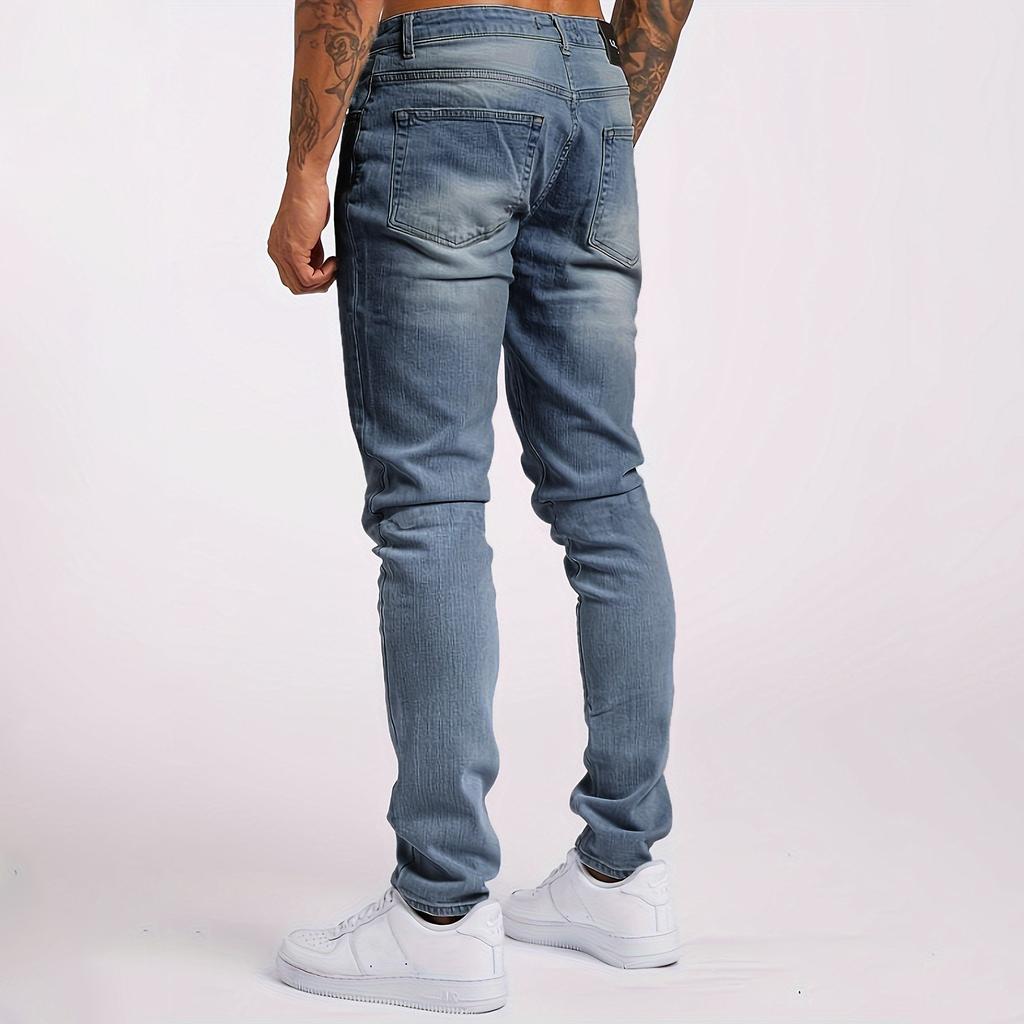Мужские джинсы Casual Trend Slim Fit с карманами