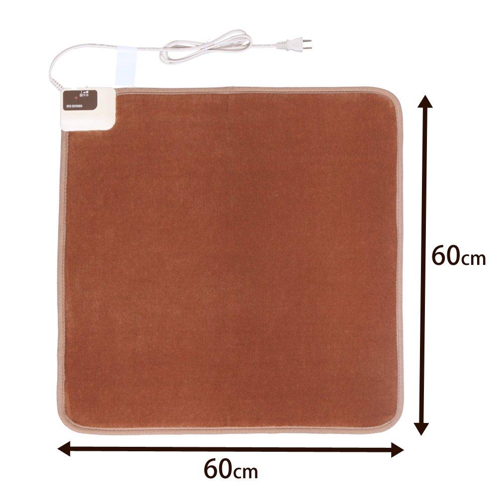 Грелка для ног Iris Ohyama, 60x60 см, 2 регулируемых температурных режима, электрический коврик, нагревательный коврик, защита от пылевых клещей, совместим с котацу, 2 татами