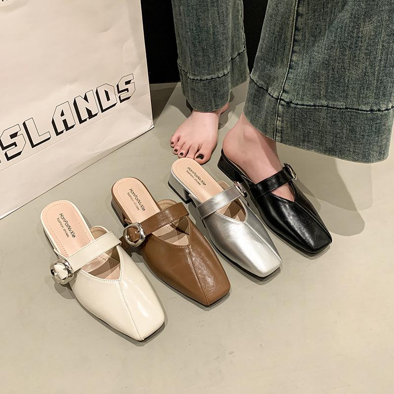 Французские туфли-шлепанцы Мэри Джейн с носком — элегантно и стильно для весны и лета