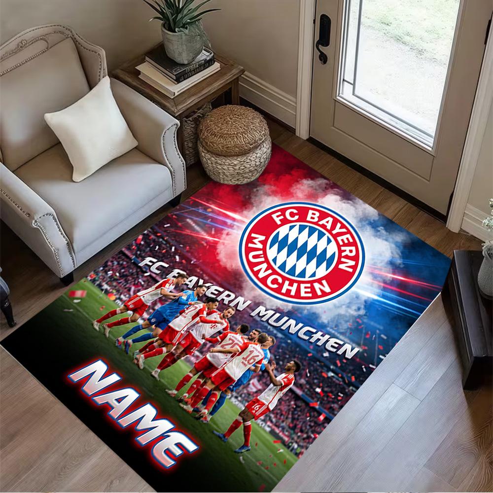 Fc Bayern Munich Legacy Area Rug Suitable for Outdoor Playrooms Living Rooms Decorate room Anti-slip Rug Office home decor