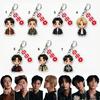 Мультяшный брелок BTS, Брелок-фигурка Bangtan Boys, Подвеска на сумку для фанатов K-pop ARMY, Коллекционный предмет K-pop айдола для ARMY