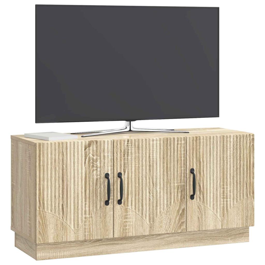 TV Cabinet in Sonoma Oak 99 x 34.5 x 47 cm Particleboard