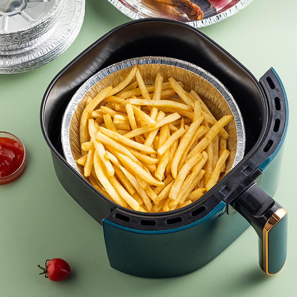 50 шт. Противни для выпечки с прозрачными крышками Подложка для фритюрницы для заморозки Пицца Хлебные лотки Контейнеры для разогрева Тарелки для пирогов Кухонная утварь