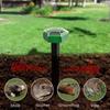 4 шт. Солнечный отпугиватель кротов, ультразвуковой, наружный, водонепроницаемый, звуковой, отпугиватель кротов, грызунов, сусликов