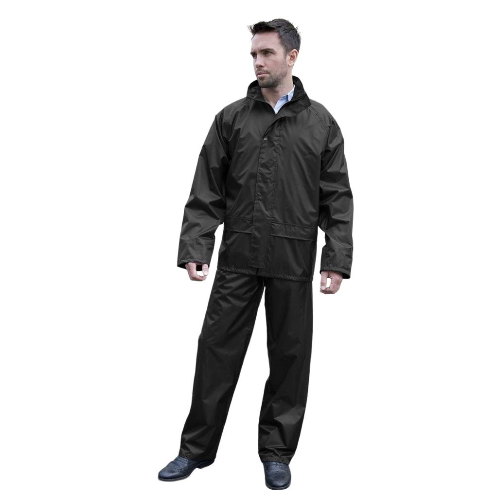 Result Mens Core Rain Suit (Trousers And Jacket Set)