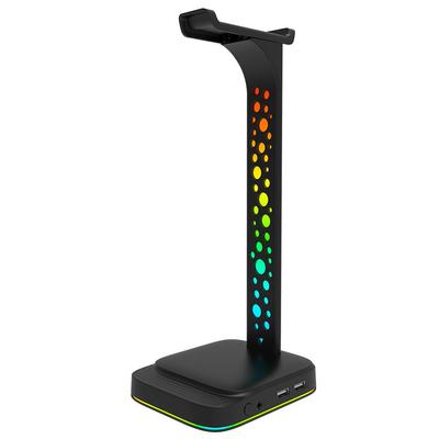 Подставка для игровой гарнитуры USB RGB с разъемом 3,5 мм и многофункциональным дисплеем