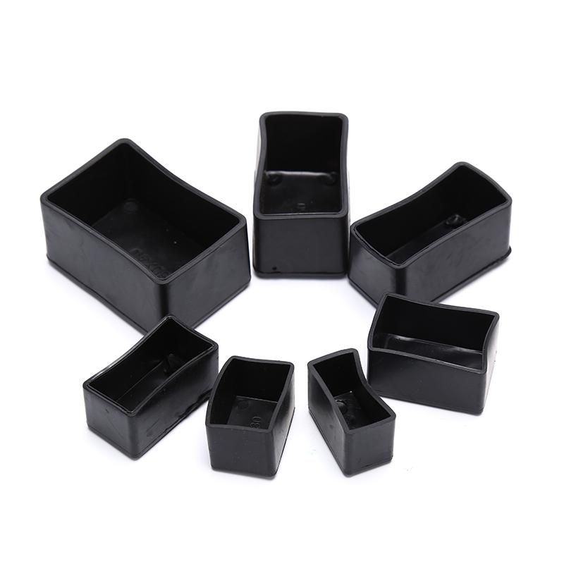 8 шт. Прямоугольные силиконовые колпачки для ног стула нескользящие крышки для ног стола носки протектор