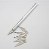Non-Slip Metal Scalpel Knife Tools Kit Cutter Engraving Craft Knives + 6pcs Blades Mobile Phone