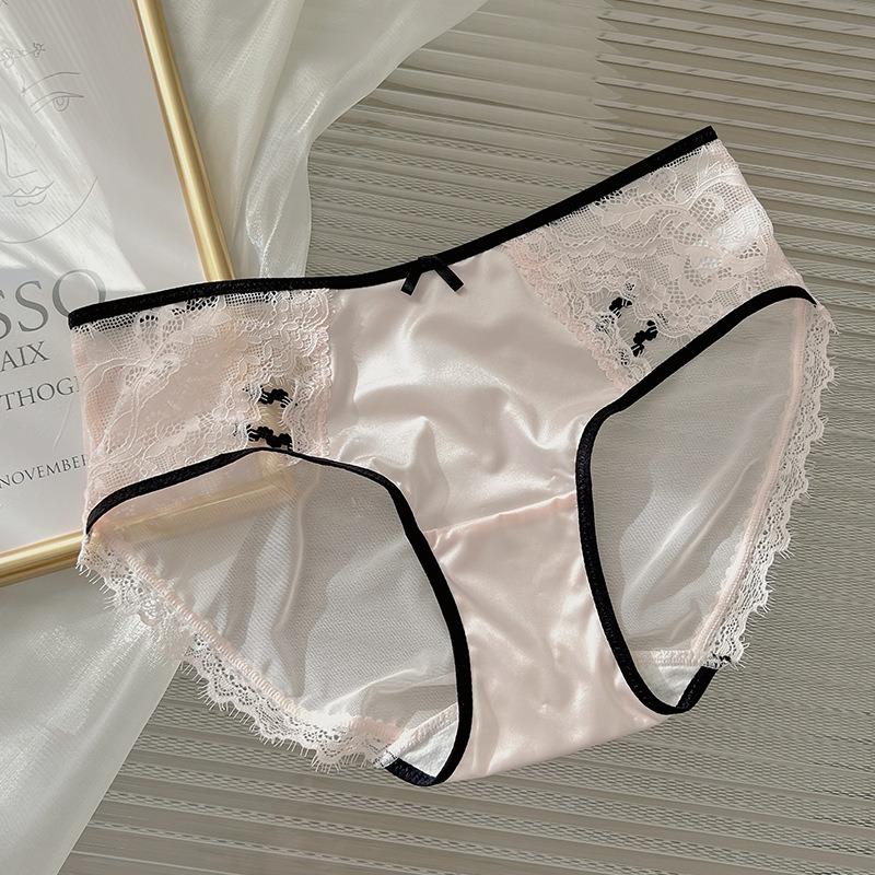 Женское нижнее белье в стиле Pure Desire, новое кружевное сексуальное женское белье с бантом, милые и удобные трусики