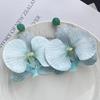 Simulated Flower Butterfly Orchid Earrings Beach Jewelry Alloy Flower Drop Earrings Jewelry Accessories Korean Style
