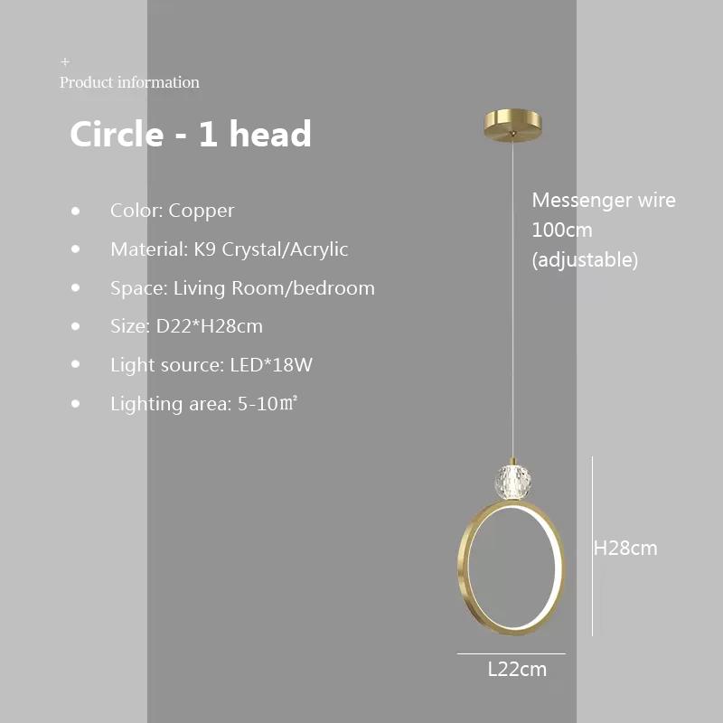 Современная светодиодная минималистская подвесная люстра для спальни, ресторана, гостиной, золотая, черная, подвесная лампа, декоративные светильники