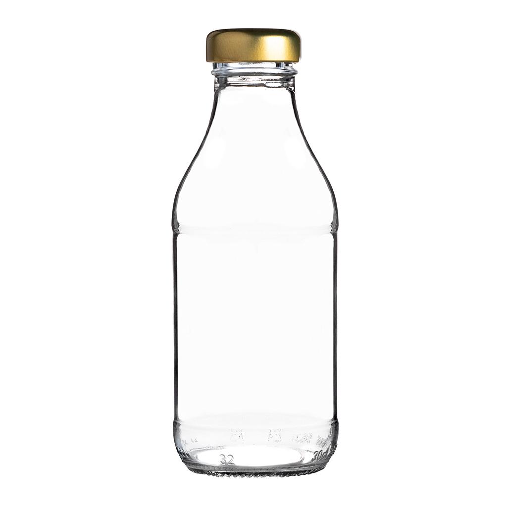 KADAX Butelka Szklana Soczek 330ml Z Zakrętką Na Sok Butelki Na Soki Nalewki 