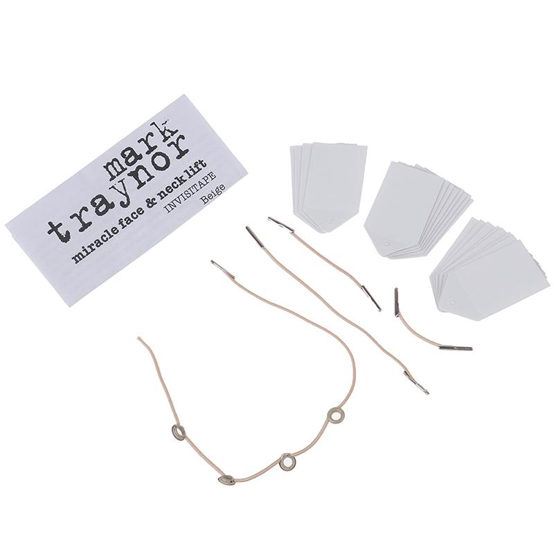 40 шт. Лента для подтяжки лица, невидимые V-образные пластыри, комплект тонких наклеек для лица
