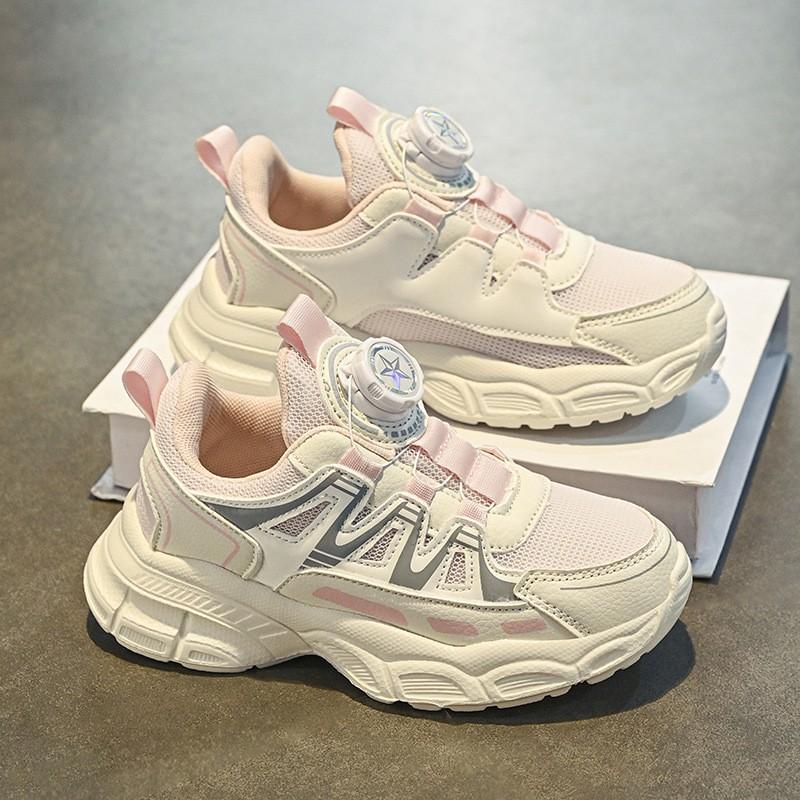Girls Winter Warm Running Shoes With Fleece Lining Lightweight Dad Sneakers Kids Ages 4-16