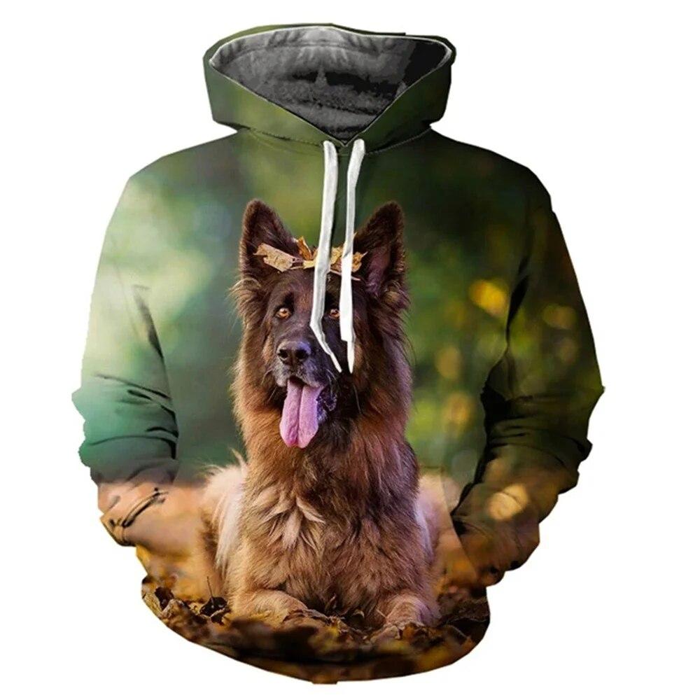 Весенне-осенняя модная милая сибирская хаски с 3d принтом для мужчин и женщин, свободная толстовка с капюшоном, повседневная негабаритная полиэстеровая популярная толстовка, мужская одежда