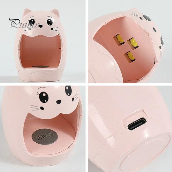 Мультяшная лампа для ногтей, мини-портативная 6 Вт, 3 светодиода, питание от USB, гель-лак для сушки, УФ-светодиодный светильник для ногтей, маникюрная сушилка, инструменты для дизайна ногтей