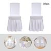 30 Pieces Chair Slipcovers with Skirt Wedding Stretch Chair Cover Stretch Chair Slipcovers with Skirt For Weddings, Banquets