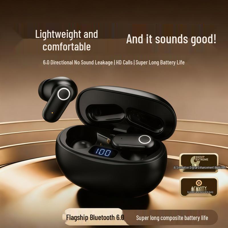 Bluetooth-наушники D13: Короткая ручка, Высококачественный звук, Шумоподавление, Комфорт в ушах, Идеально для спорта.