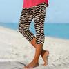 Женские брюки с эластичным поясом, обтягивающие пляжные брюки