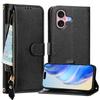 For iPhone 16 Plus Case Zipper Pocket Multiple Card Slots Leather Phone Cover