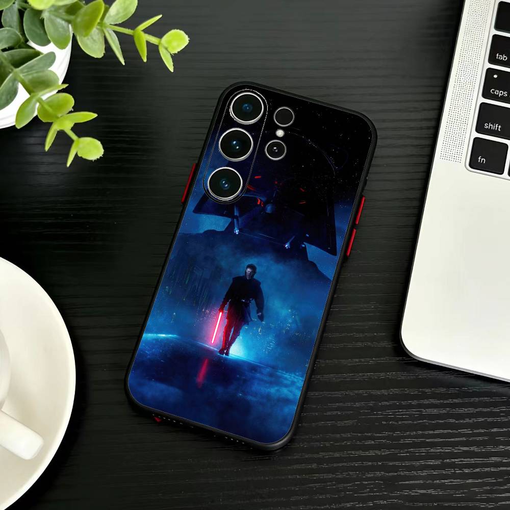 S-Star I-Wars Phone Case For Samsung S26,S25,S24,S23,S22,S30,S21,Ultra,Plus,FE 5G Black Soft Cover