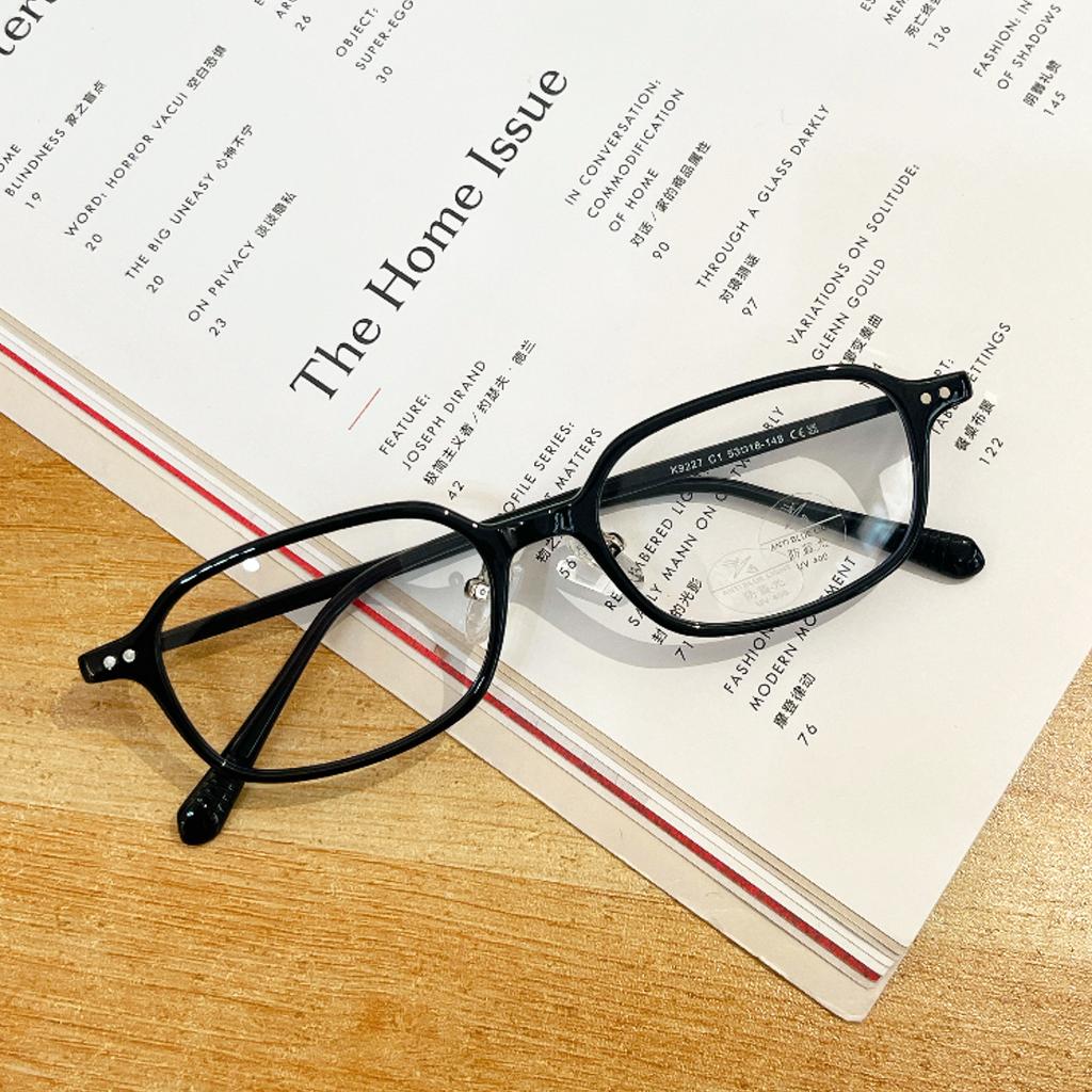 Retro leopard print small square glasses unisex TR glasses anti-blue light myopia fashion style advanced sense of literature and art