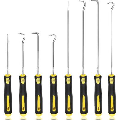 Aleric Набор из 8 предметов пиков и крючков, Прецизионный автомобильный инструмент для снятия сальников автомобиля, Набор пиков для механика, Набор инструментов для снятия шлангов и
