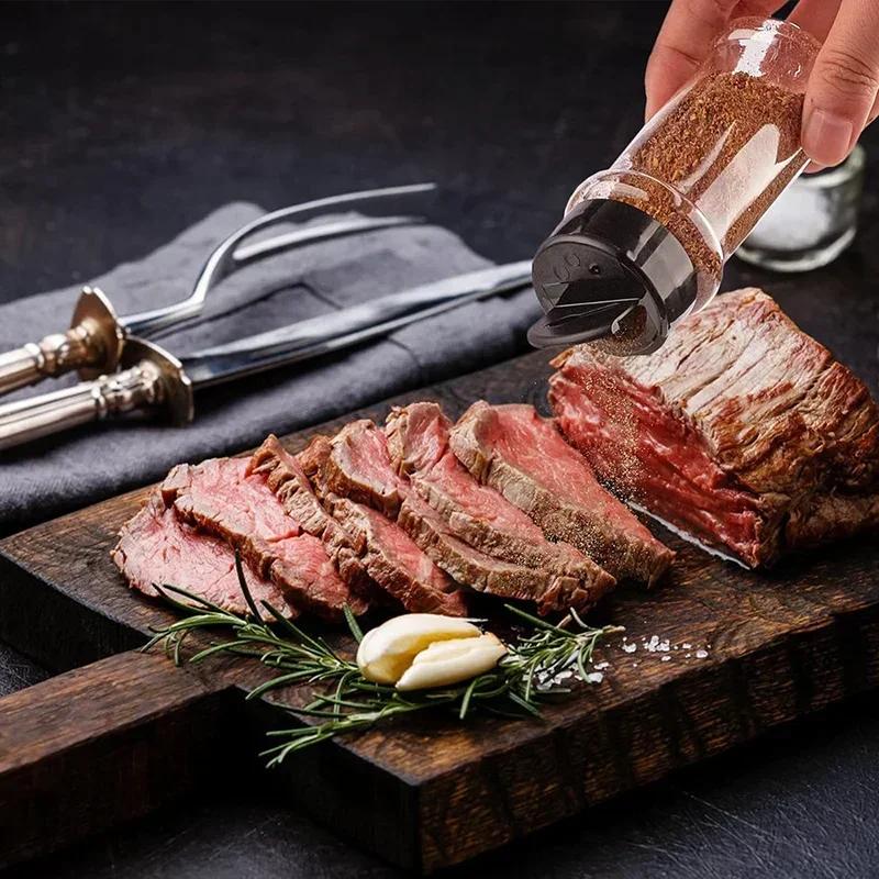 12/4/1 шт. Прозрачная бутылка для специй для кухни, контейнер для приправ, пластиковые банки для приправ, коробка для приправ, кухонные принадлежности